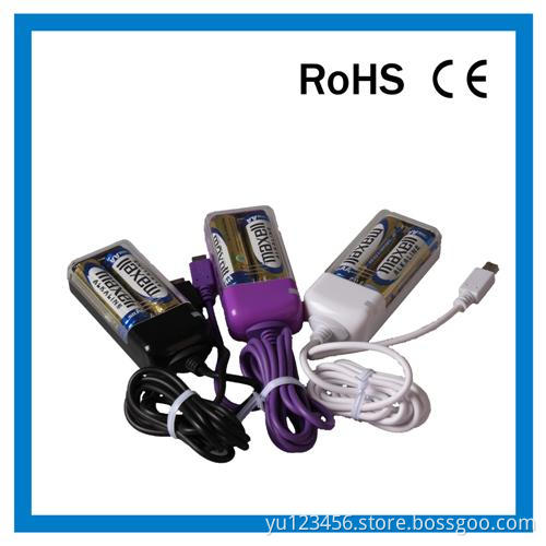 Portable battery,2 Pcs AA battery charger